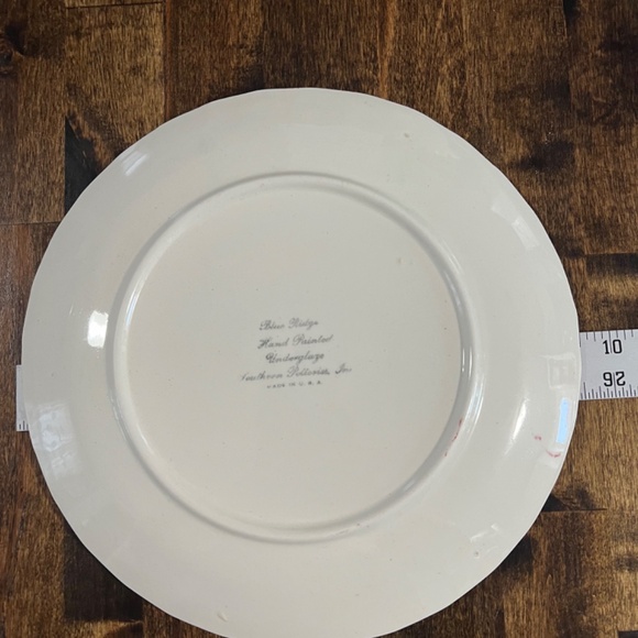 Blue Ridge Pottery Crabapple 118 Dinner Plates 9 1/2" VINTAGE Hand Painted - Picture 3 of 3